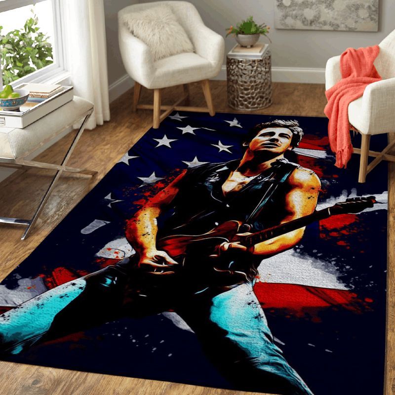 Bruce Springsteen American Singer And Musician Pop Art Carpet Area Rug 2
