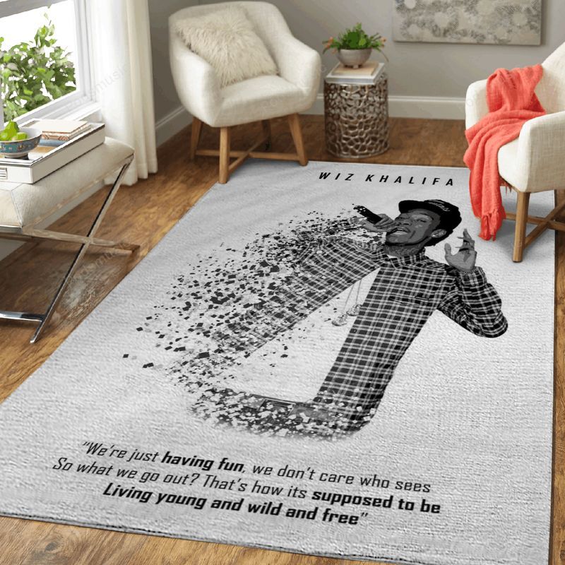 Wiz Khalifa Music And Sport Legends Art Carpet Area Rug