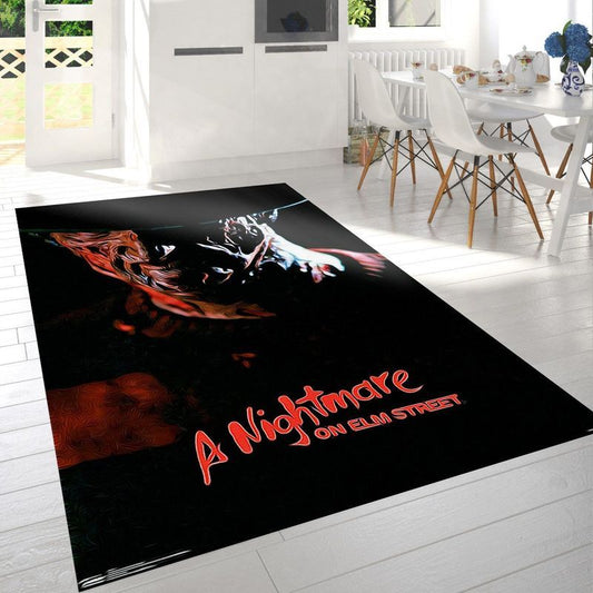 A Nightmare On Elm Street Freddy Carpet Area Rug
