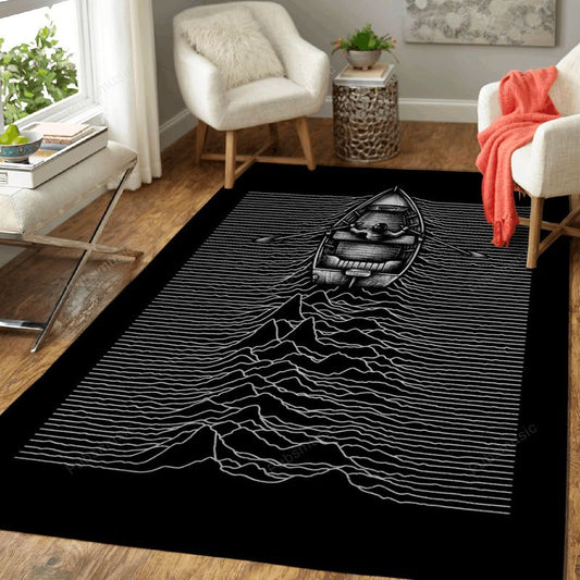 Unknown Waters Music Art Carpet Area Rug