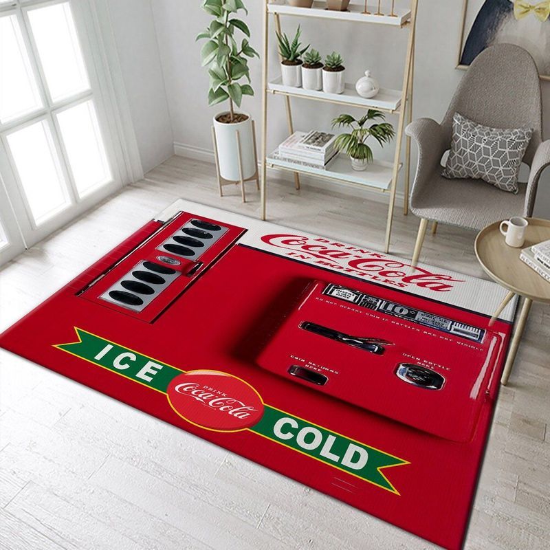 Coca Cola Vending Machine Carpet Area Rug