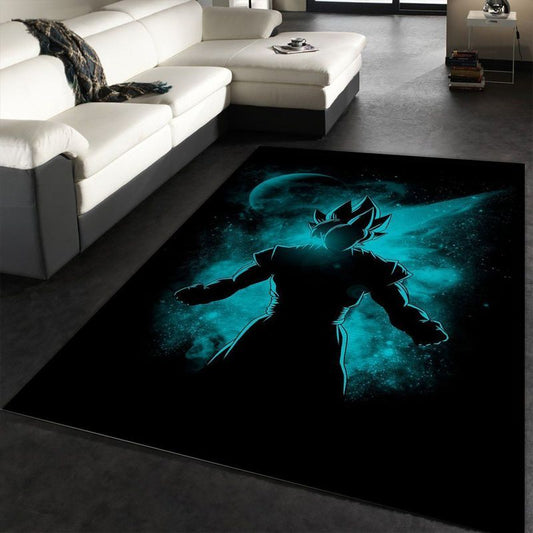 Black Goku Carpet Area Rug