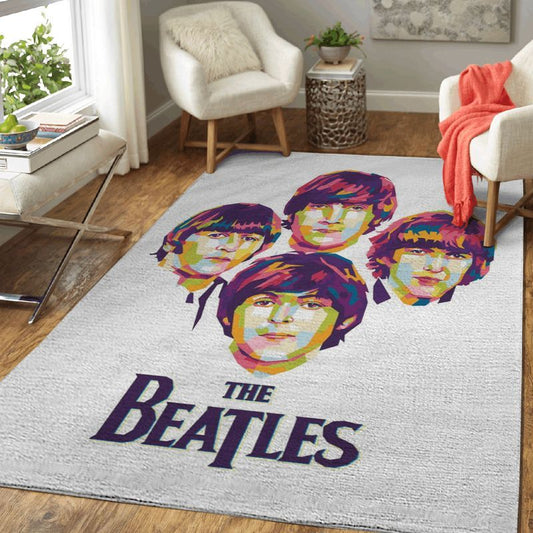 Beatles Band Iconic Liverpool Band The Beatles Art Carpet Area Rug