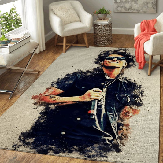 Bruno Mars Peter Gene Hernandez American Singer Art Carpet Area Rug