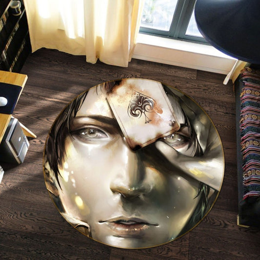 Attack On Titan Anime 19 Round Carpet Area Rug