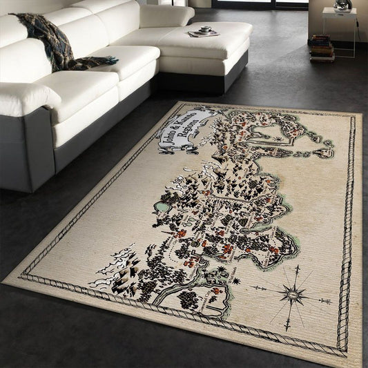 Christmas Gift Pokemon Map Carpet Area Rug