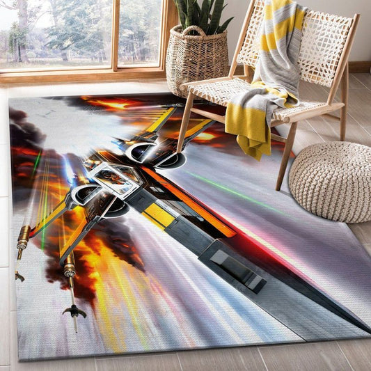 X Wing Poedameron Star War Battle Zone Carpet Area Rug