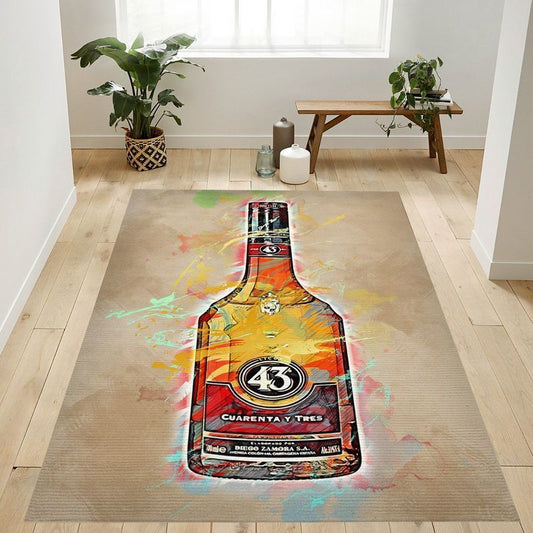 Wine Bottle 43 Carpet Area Rug