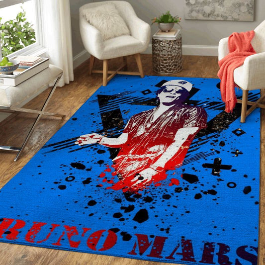 Bruno Mars Singer And Songwriter Pop Art 1 Carpet Area Rug