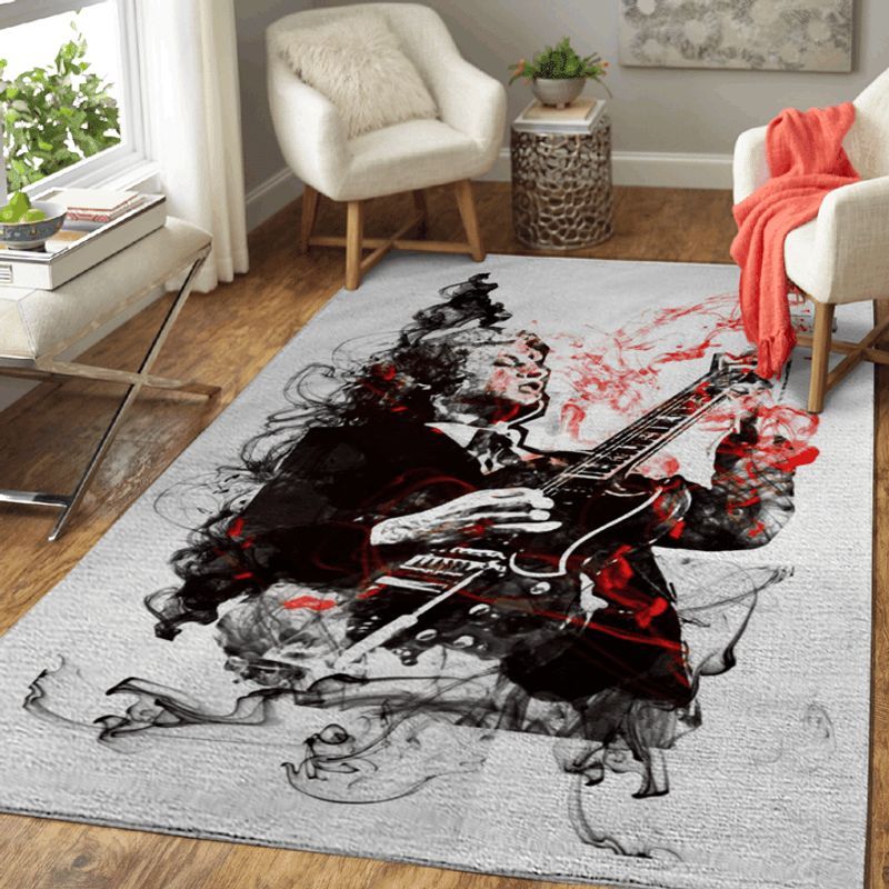 AC DC Legend Rock Band Music Angus Young Carpet Area Rug