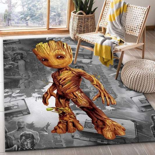 Baby Groot Movie Carpet Area Rug