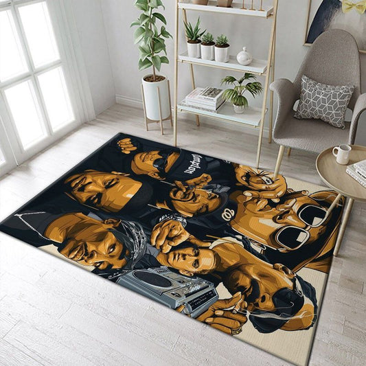 Christmas Gift Rapper Art Carpet Area Rug