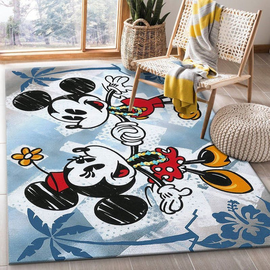 Classic Mickey And Minnie Disney Carpet Area Rug