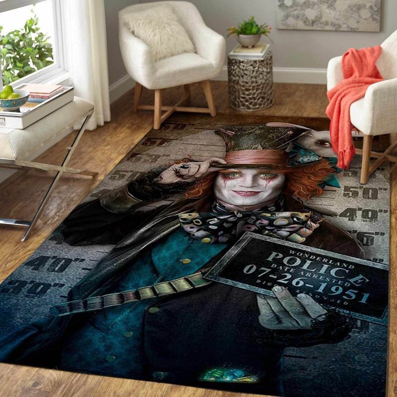 The Mad Hatter Alice S Adventures In Wonderland Carpet Area Rug
