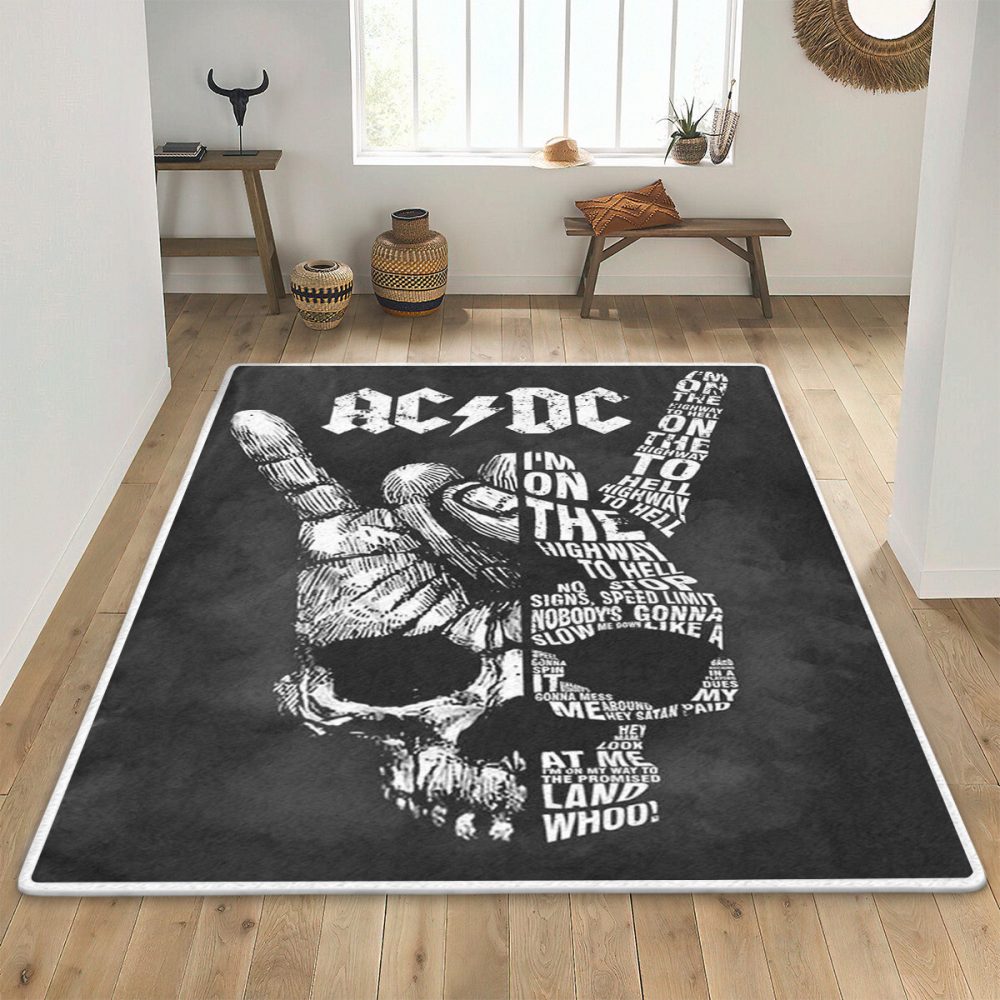ACDC Music Band Carpet Area Rug