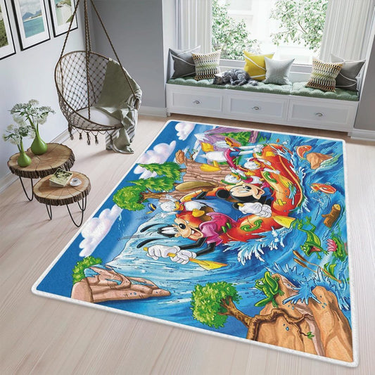 The Adventure Of Mickey And Friends Disney Gift Carpet Area Rug