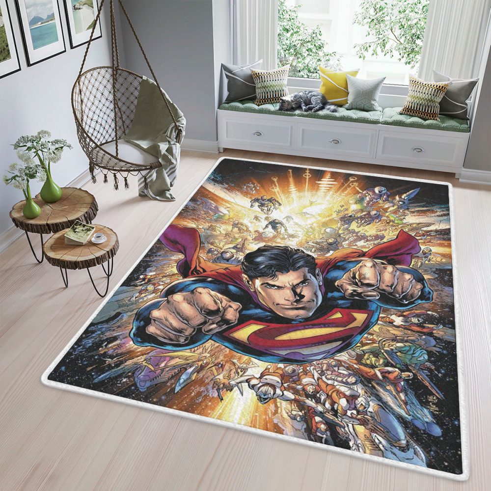 Superman is here! DC comics Fan Gift Carpet Area Rug