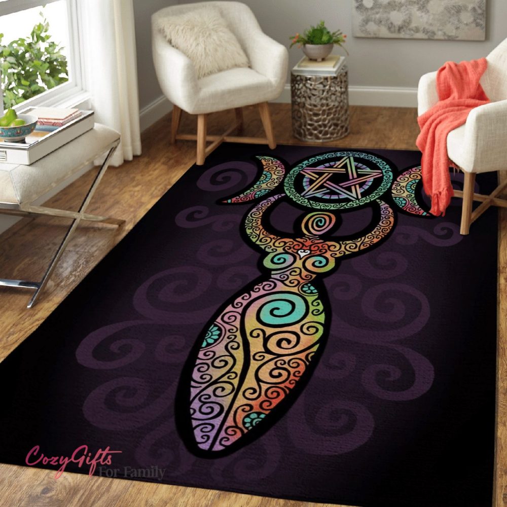 Wicca Pentacle Carpet Area Rug