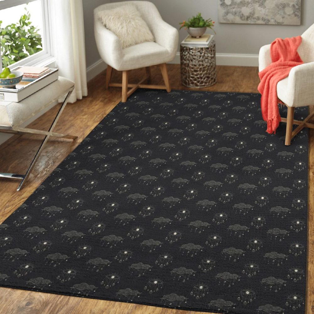 Wicca Space Sun Moon Star W54 Carpet Area Rug