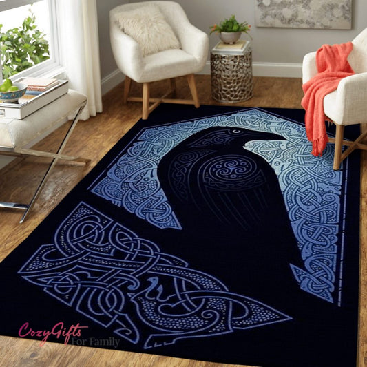 Viking Raven Carpet Area Rug