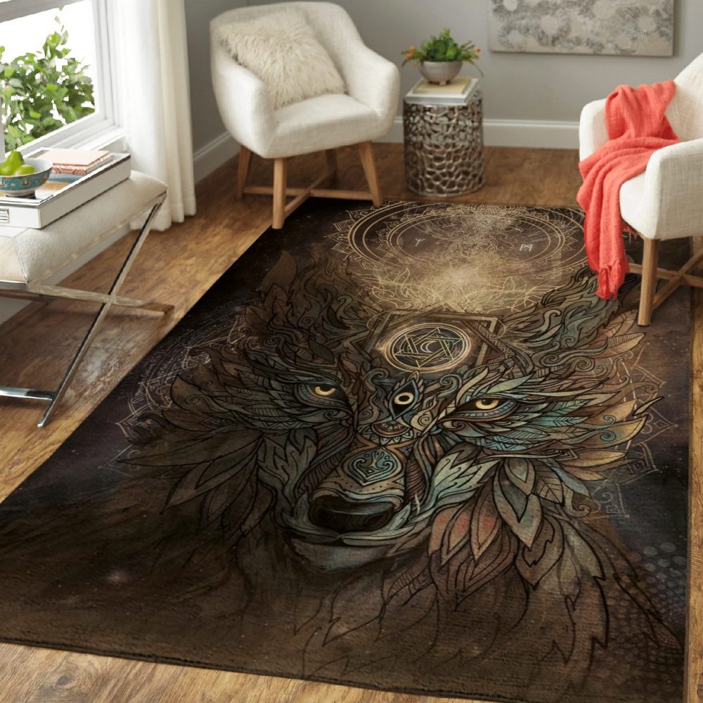 Wicca Wolf Spirit W042 Carpet Area Rug