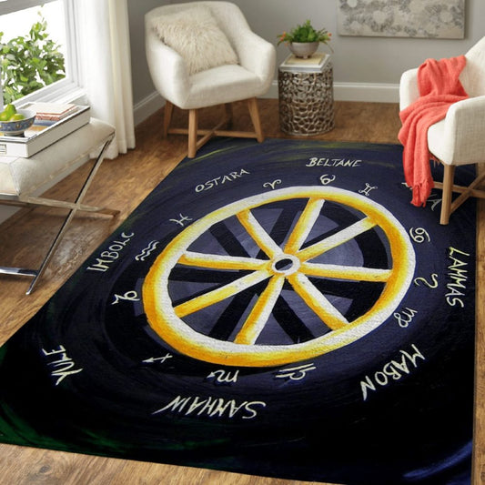 Wicca Wheel Of The Year W41 Carpet Area Rug