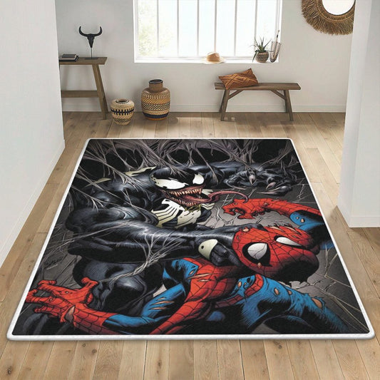 Venom vs Spiderman Carpet Area Rug