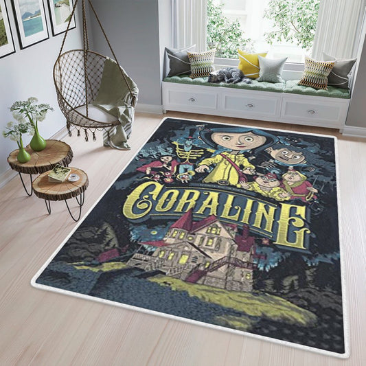 Coraline A Stopmotion Animated Dark Fiction Film Coraline Carpet Area Rug