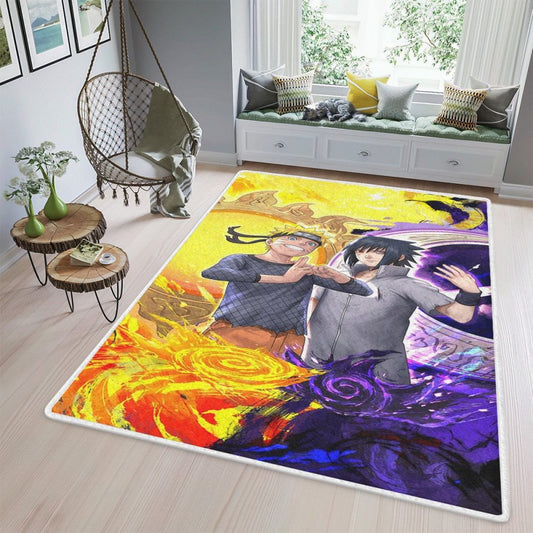 Uzumaki Naruto Uchiha Sasuke Carpet Area Rug