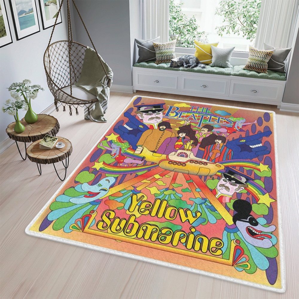 The Beatles Yellow Submarine Rock Band Fan Gift The Beatles Yellow Submarine Rock Band Carpet Area Rug