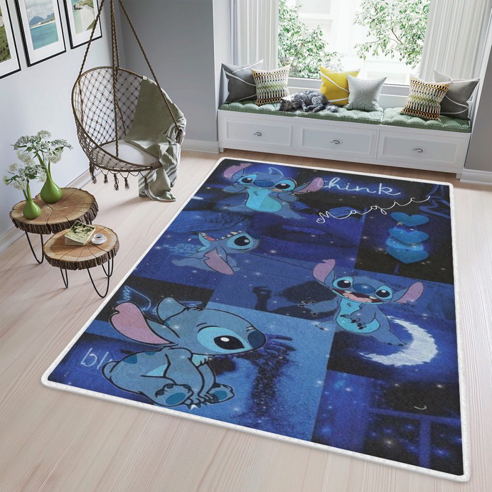 Stitch Themed 123 Christmas Gifts Carpet Area Rug