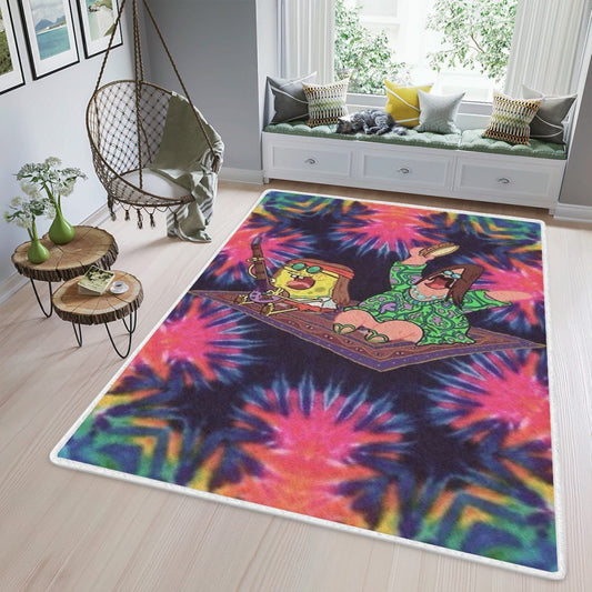 Spongebob and Patrick Hippie Soup Carpet Area Rug