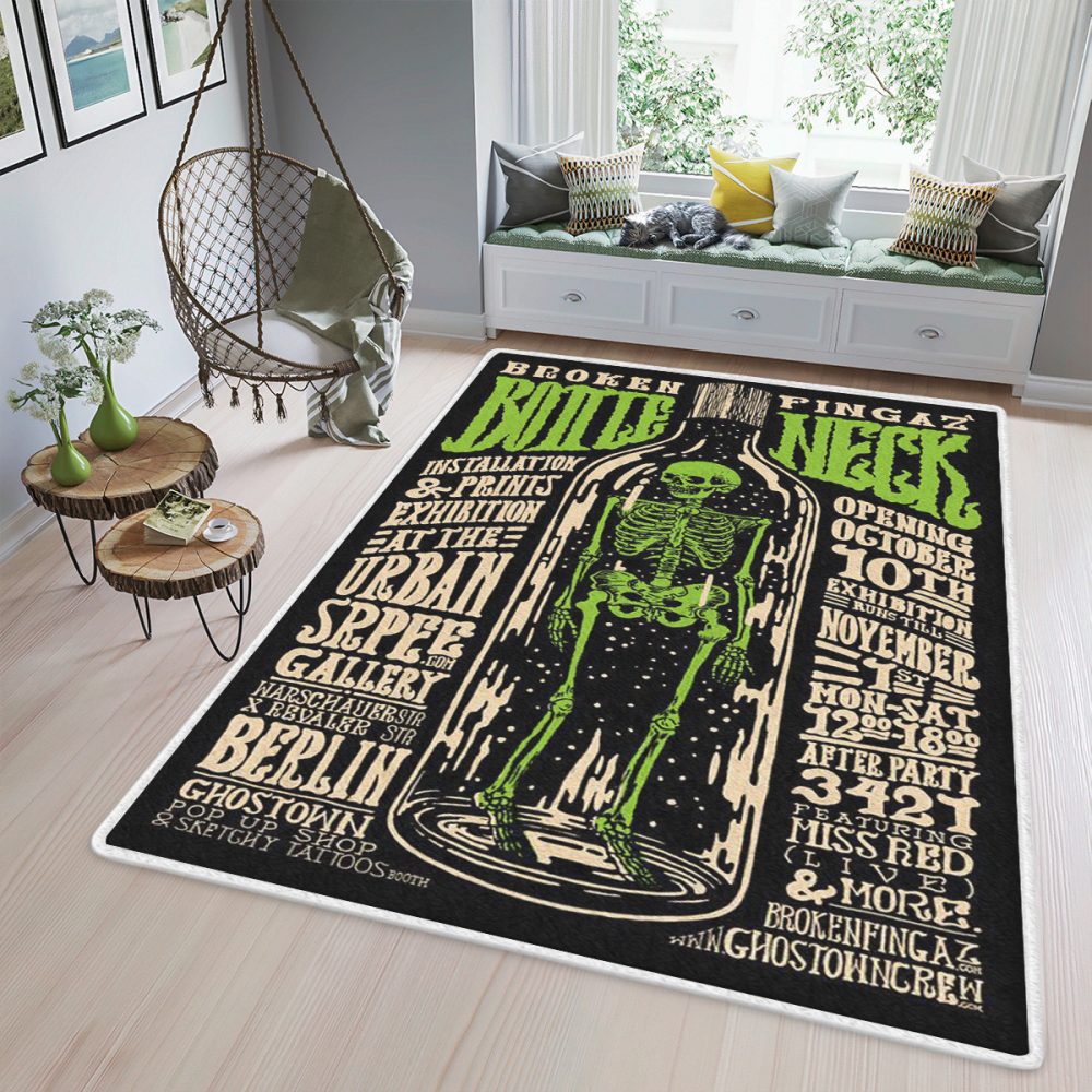Broken Fingaz Bottle Neck 123 Christmas Gift Carpet Area Rug