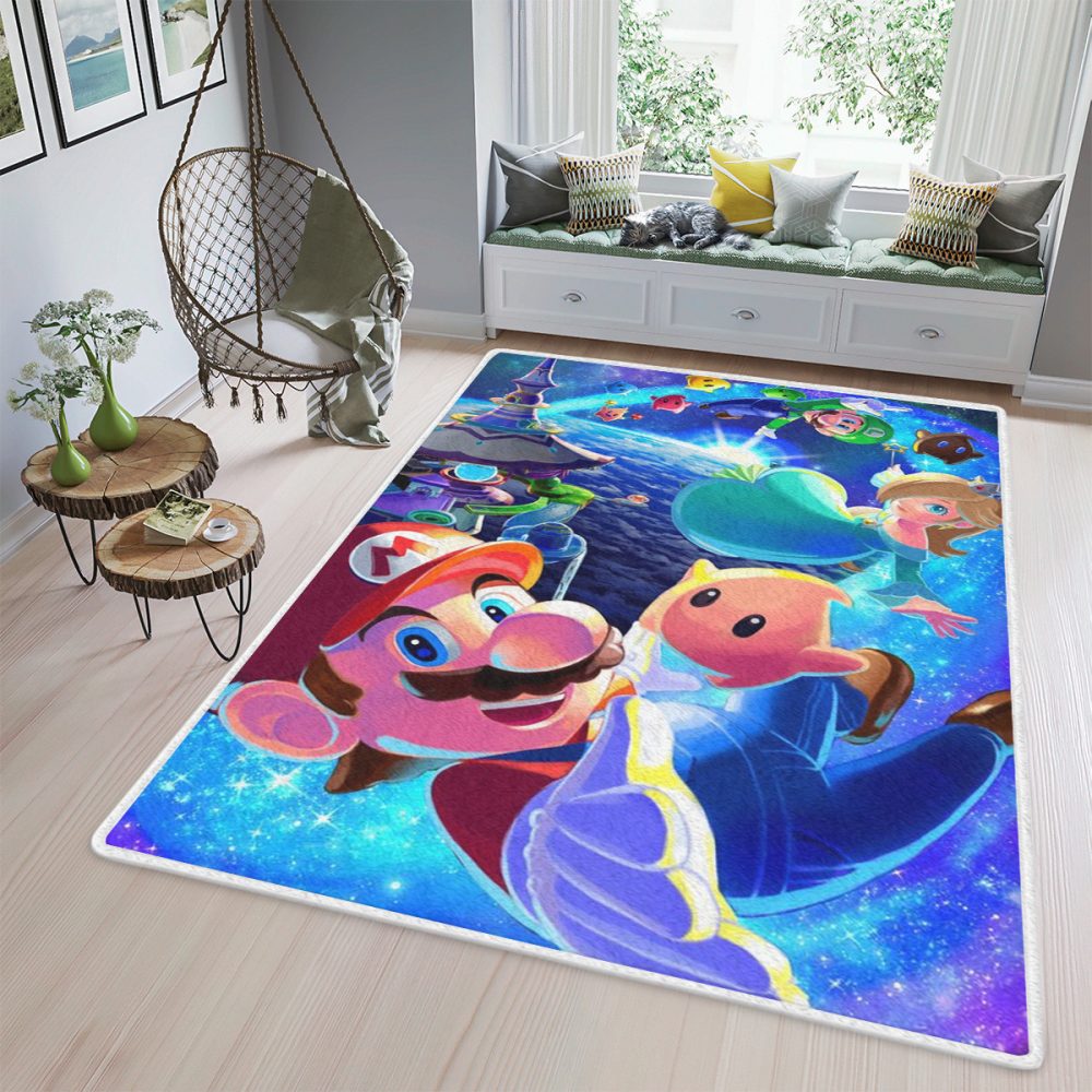 Super Mario Nintendo Characters Fan Gift Super Mario Nintendo Characters Carpet Area Rug
