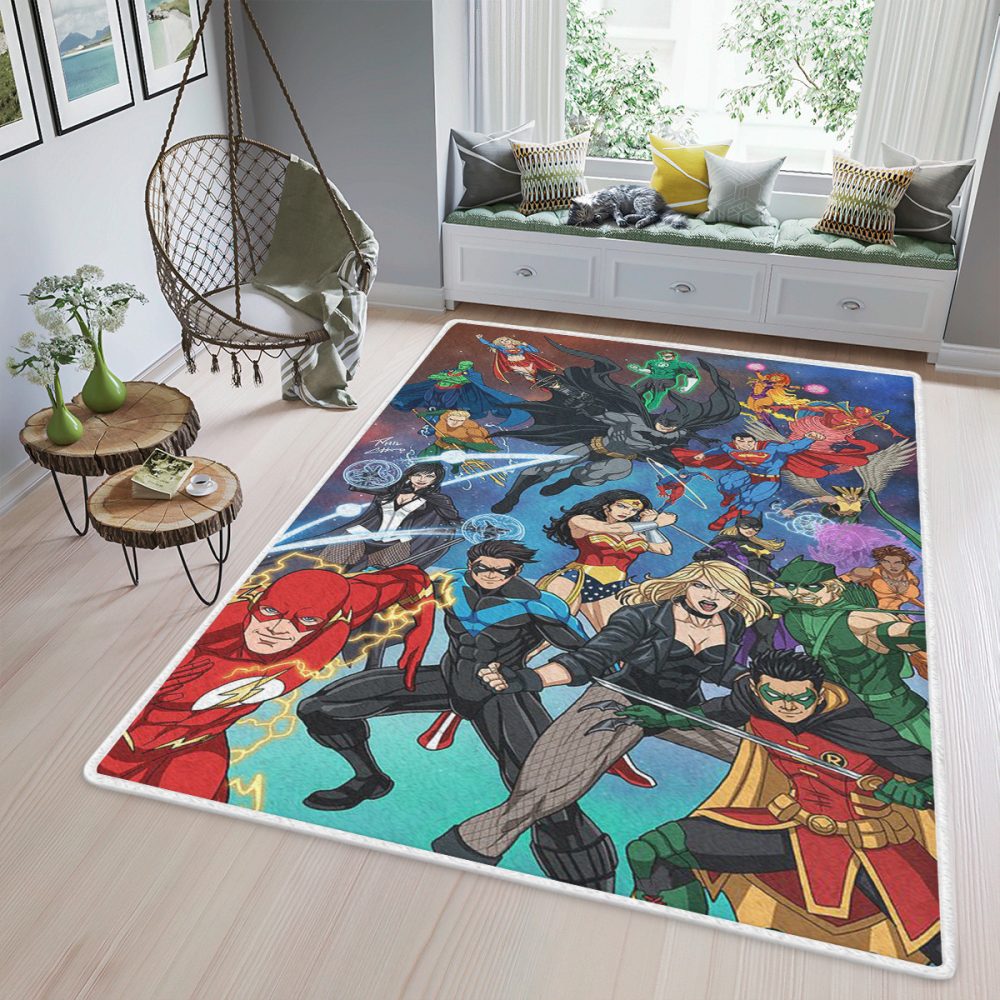Super Heros DC Comics 123 Christmas Gift For lover Carpet Area Rug