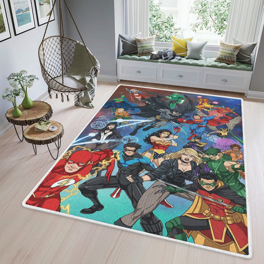 Super Heros DC Comics 123 Christmas Gift For lover Carpet Area Rug