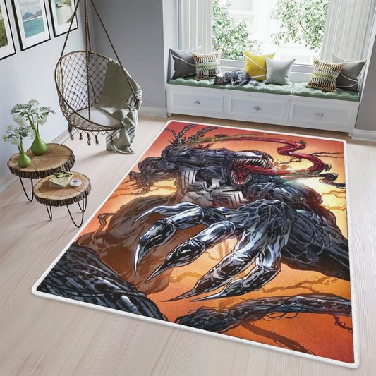 Venom Marvel Movie Fan Gift Venom Marvel Movie Carpet Area Rug