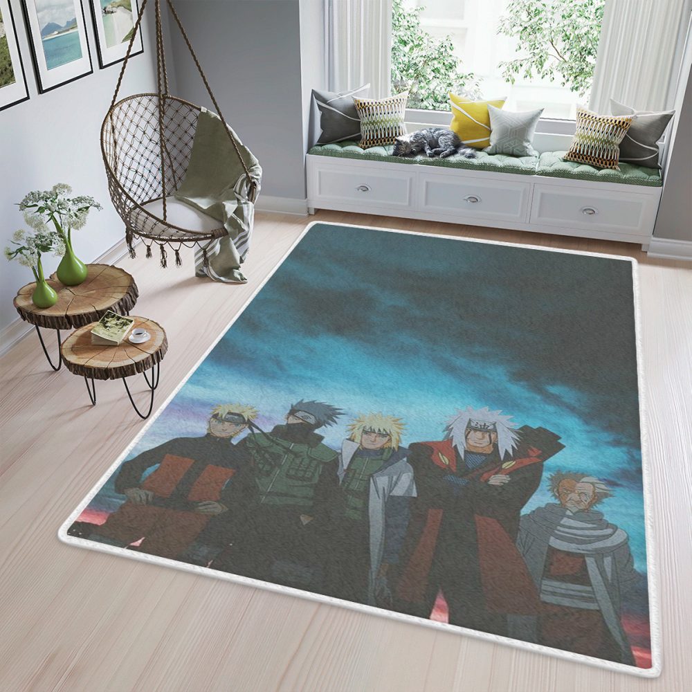Uzumaki Naruto And Friend Anime Narutos Gifts Carpet Area Rug