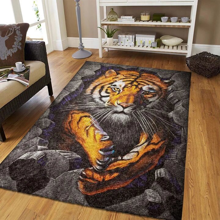 3D Tiger Carpet Area Rug Carpet Area Rug