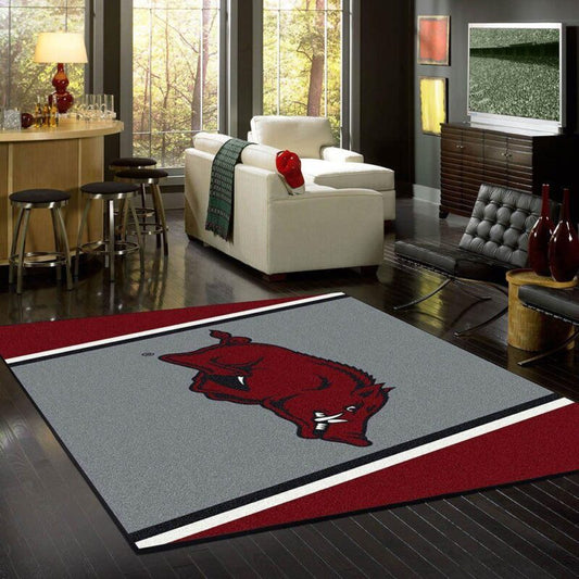 Arkansas Football Carpet Area Rug