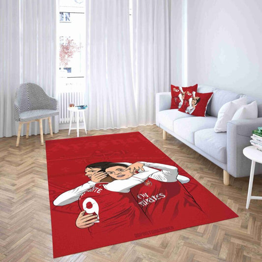Arsenal Football Club Rot Carpet Area Rug