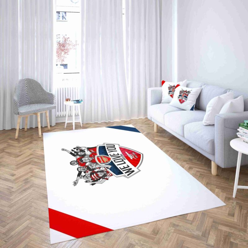 Arsenal Football Club Wir Lieben Dich Carpet Area Rug