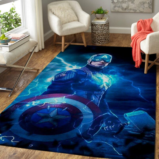 Avengers Marval Held Captain Carpet Area Rug 1
