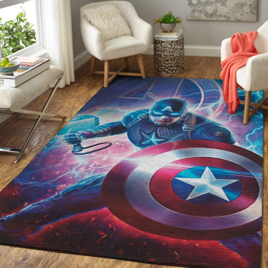 Avengers Marval Held Captain Carpet Area Rug 2