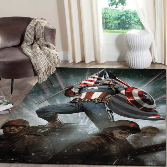 Avengers Marval Held Captain Carpet Area Rug 3