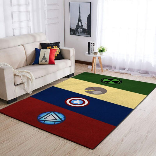 Avengers Marval Uperhelden Erkennungssymbole Carpet Area Rug