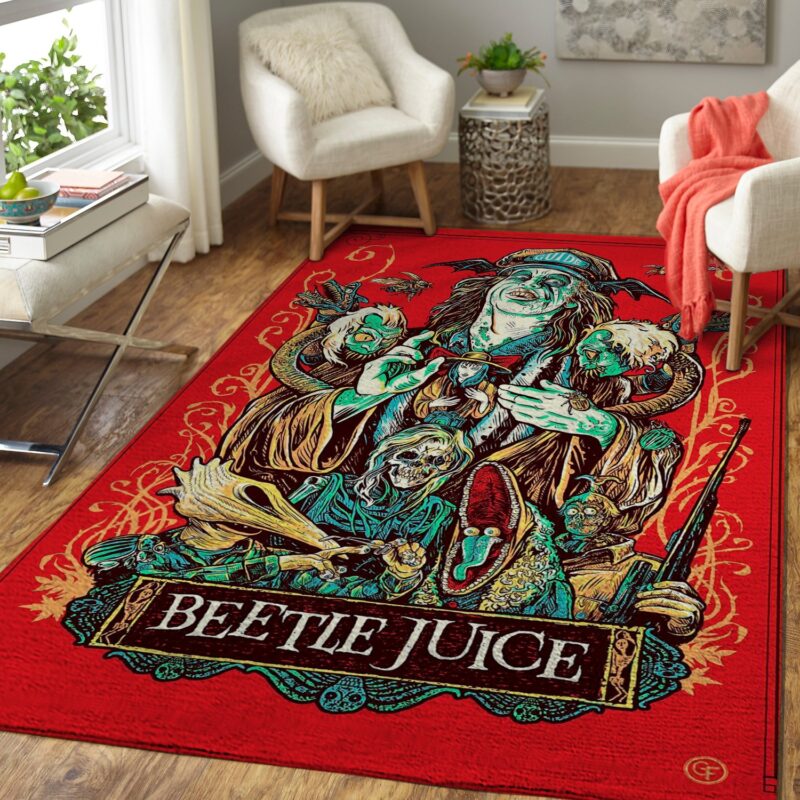 Beetlejuice Poster Film Carpet Area Rug