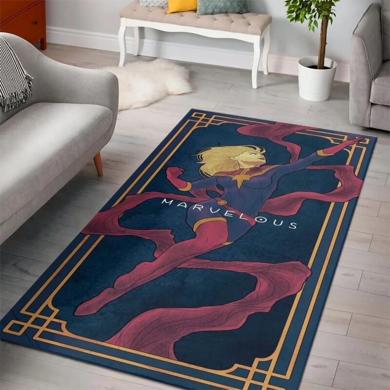Captain Marvel Movies Carpet Area Rug
