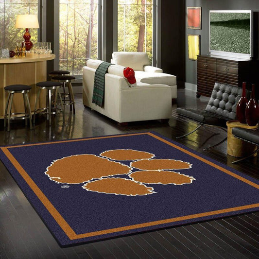 Clemson Carpet Area Rug Team Spirit Carpete