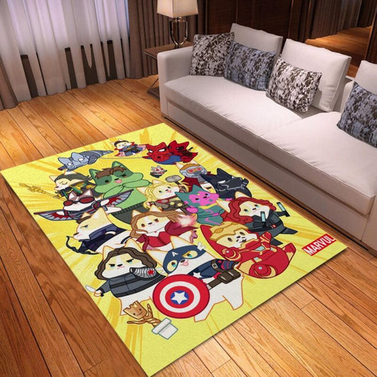 Corgi Avengers Marval Carpet Area Rug